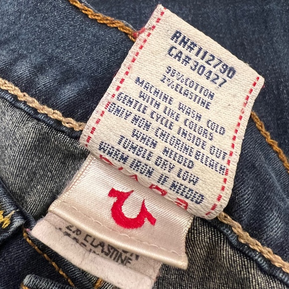 EUC. Low Rise [True Religion] Skinny Casey Stretchy Denim Blue Jeans | 25 XS 0 - Picture 13 of 16